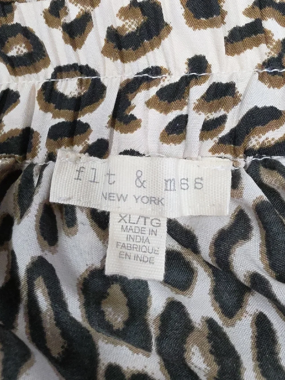 Flint & Moss New York Leopard Red Floral Print Maxi Full Skirt Size XL